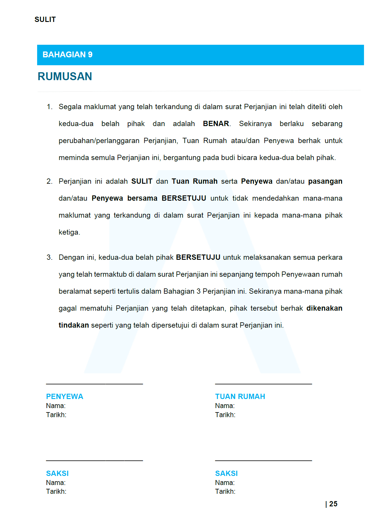 Contoh Surat Perjanjian Sewa Rumah Yang Ringkas Doc - Letter.7saudara.com