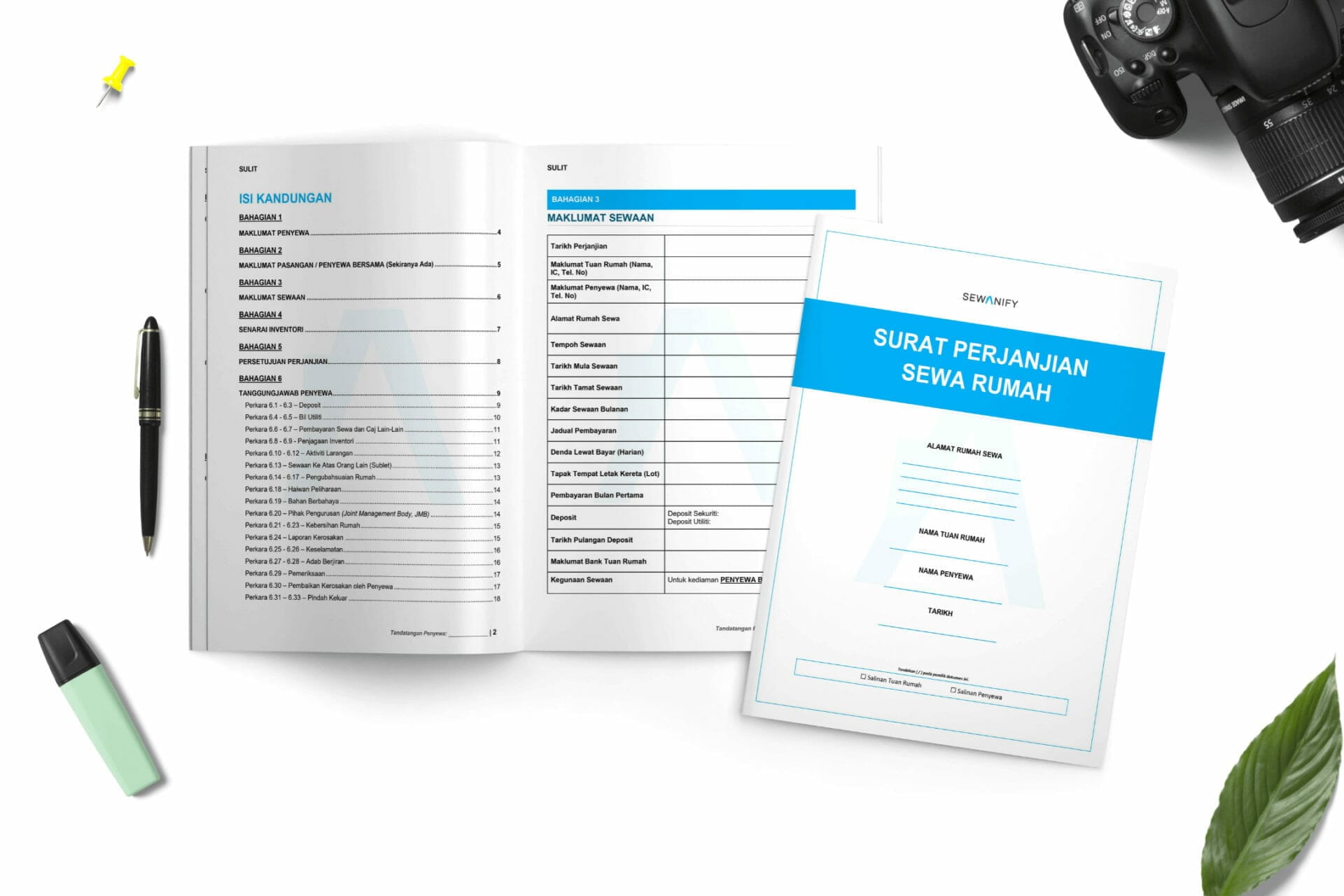 Sample Tenancy Agreement - Cover Page